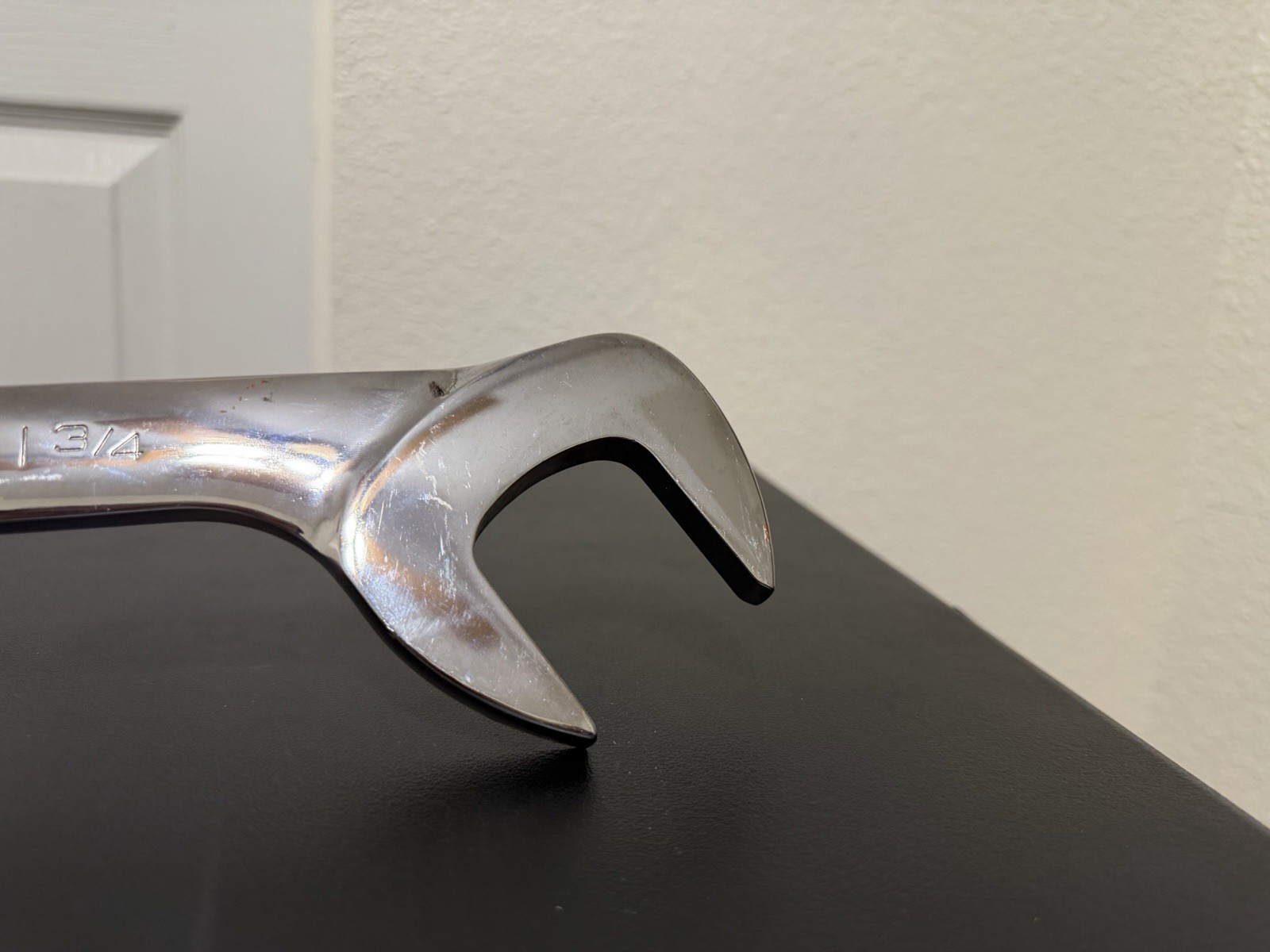 Snap-on 1-3/4″ SAE 4 Way Open-End Angle Head Chrome Wrench VS56B