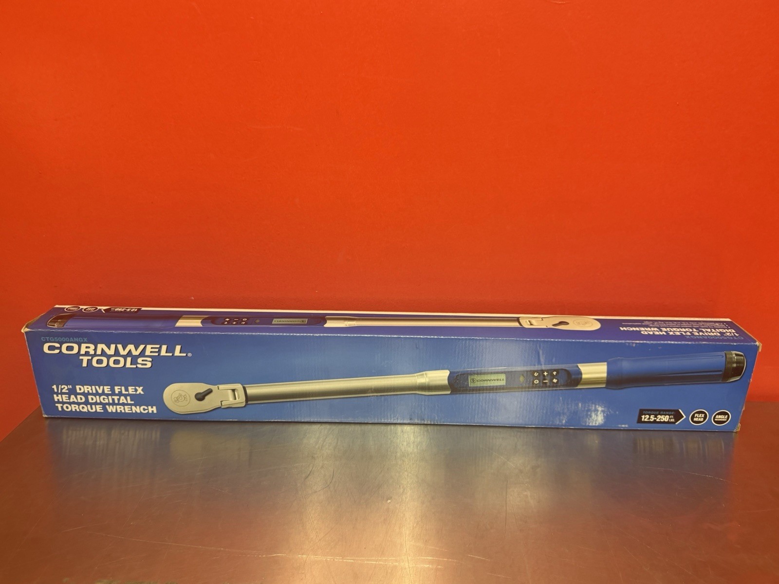 Cornwell 1/2″ Drive Flex Head Digital Torque Wrench In Latch Case CTG5000ANGX