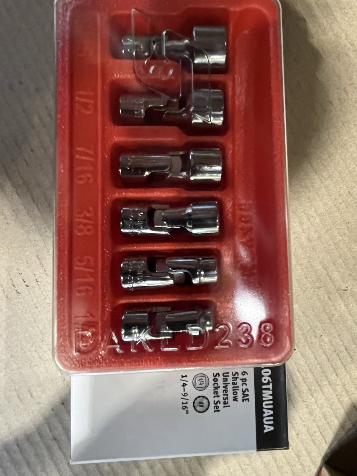 Snap On Universal sockets Set 1/4-9/16”