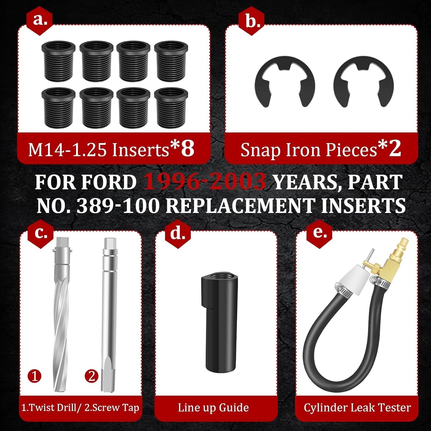 38900 Two Valve Ford Triton Tool Kit, Foolproof Repair System, Spark Plug…