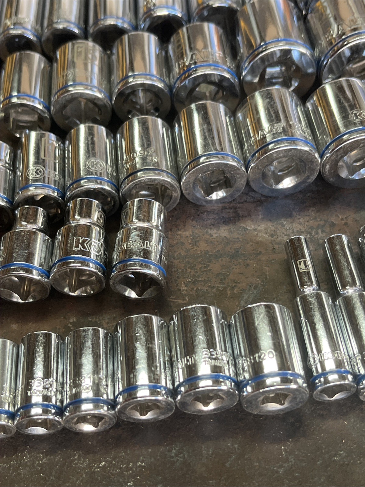 🔥 Kobalt 1/4 3/8 1/2 Drive 55 Piece 6 & 12 Point Short Mid Deep Socket Set Lot