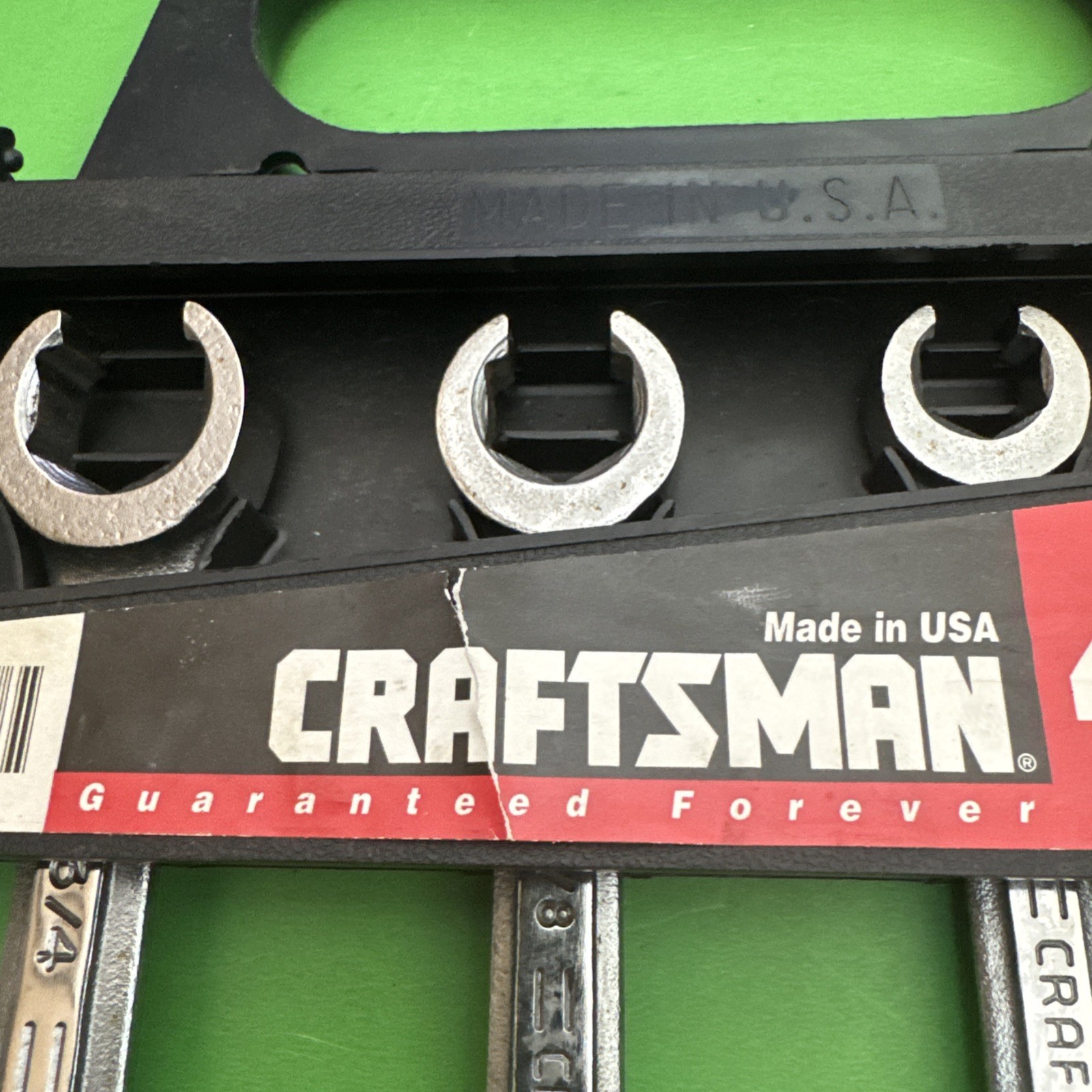 Craftsman USA 4 Piece SAE VɅ VA Series 3/8 to 7/8 Flare Nut Wrench Set MPN 44195
