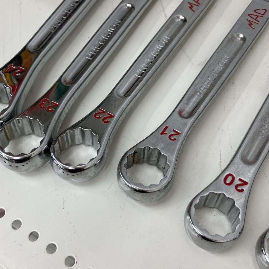 MAC TOOLS M7CL440 M24CL440 18pc Metric Combination Wrench Set Long Pattern 12 PT