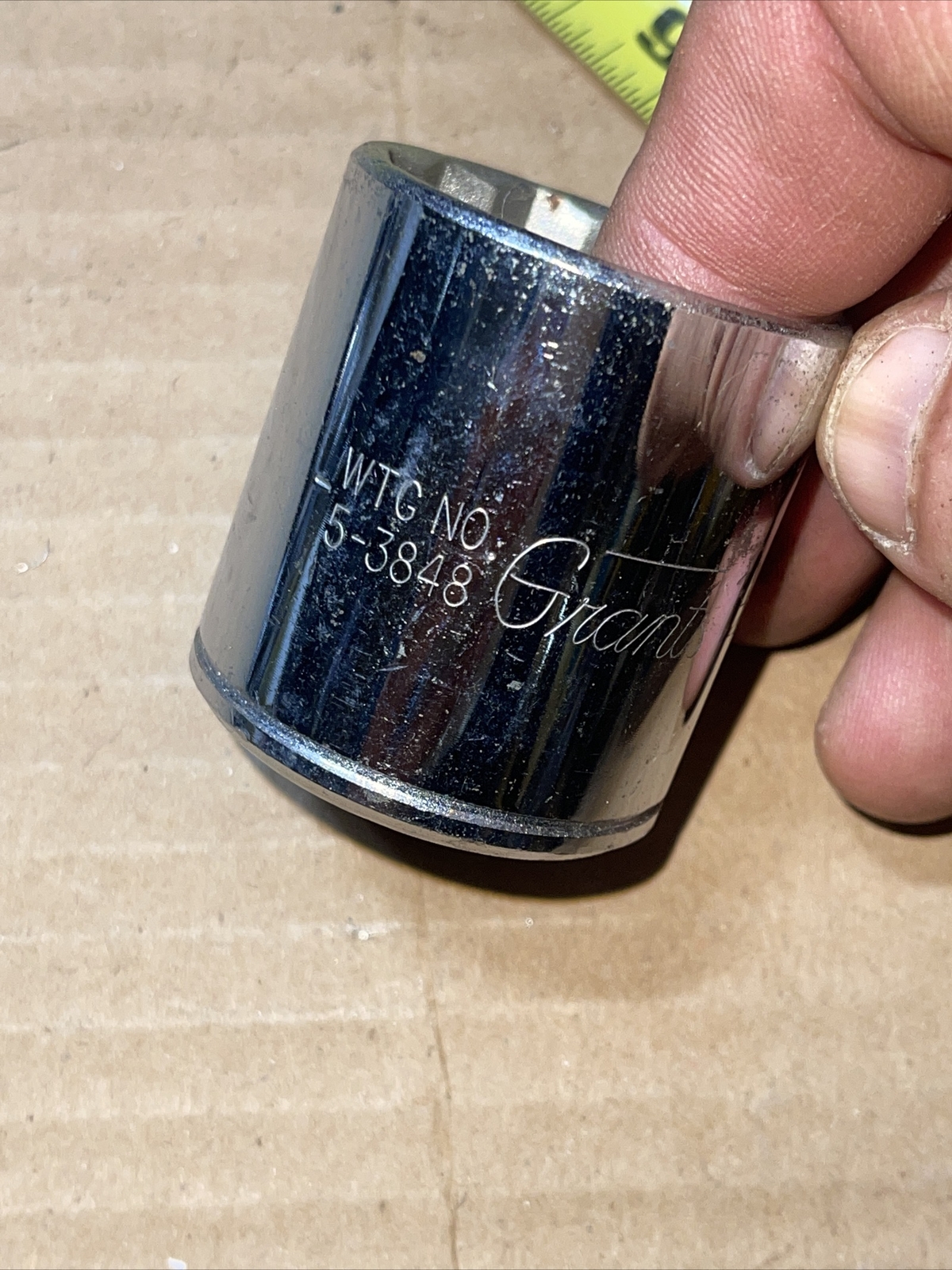 Vintage Grants WTG No 5-3848 1 1/4 In SAE 1/2 Drive 12 Point Socket Rare 53848