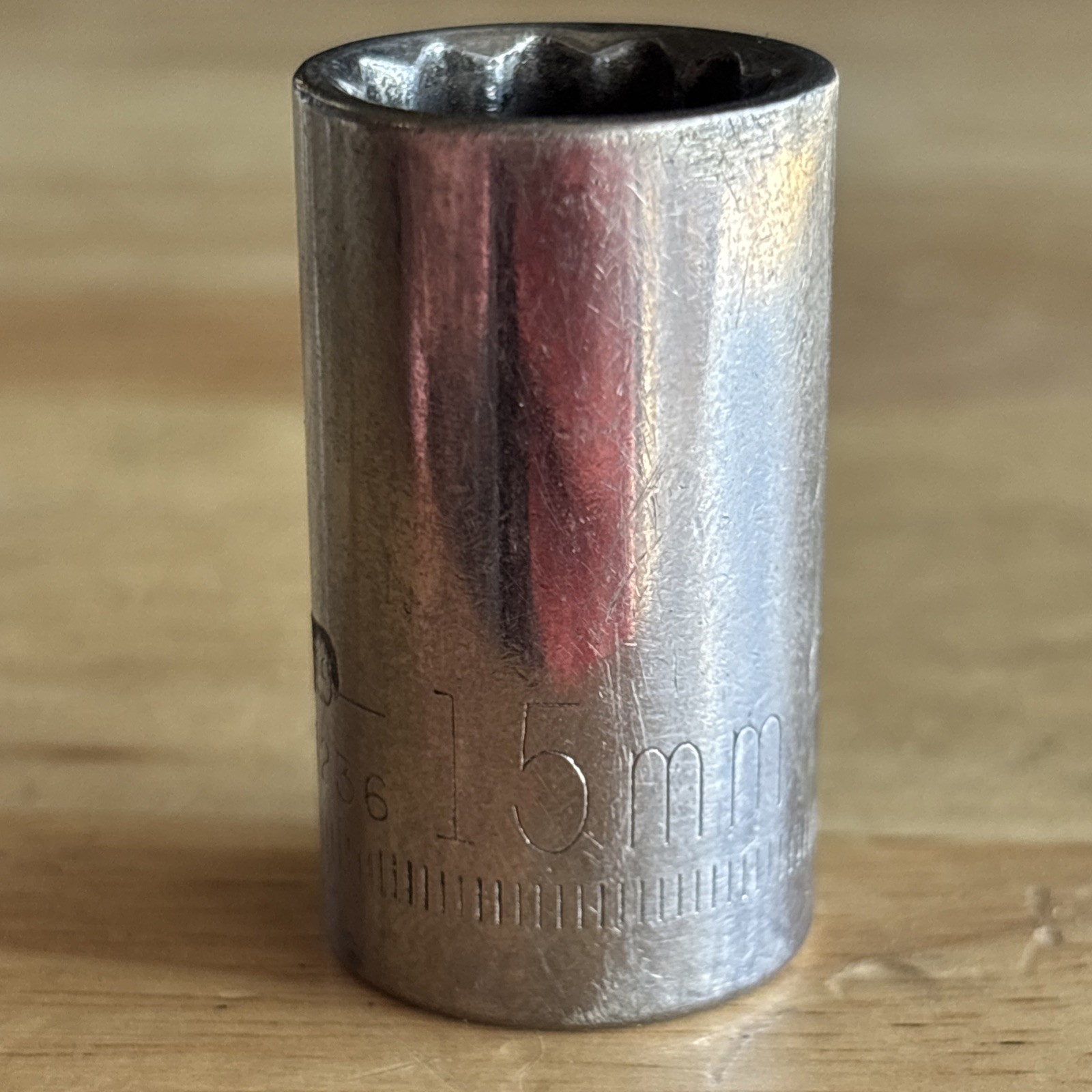 Craftsman 15mm Shallow Socket 1/2″ Drive 12 Point Inverted G1 Series 44236 USA