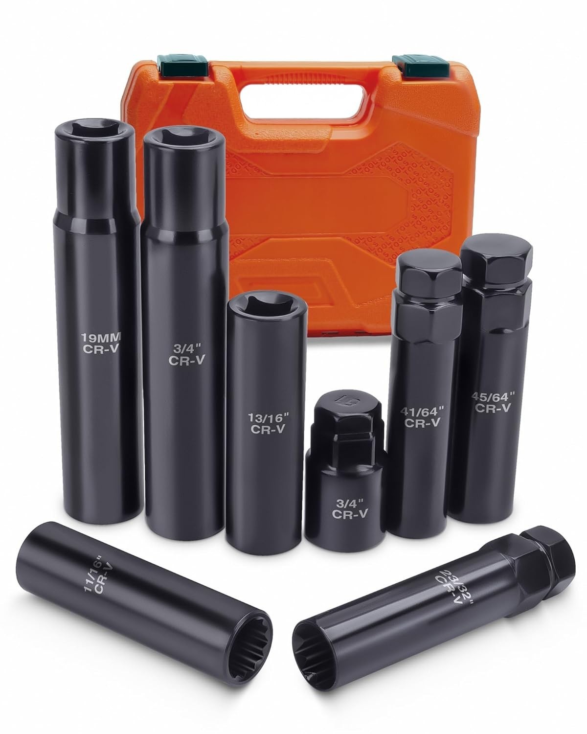 Heavy-Duty Spline Socket Set, 8PC Wheel Key Kit