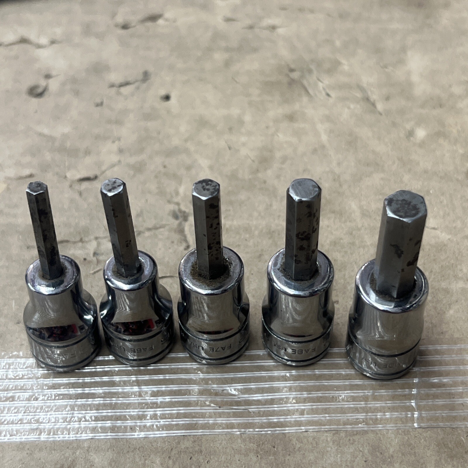 Snap-on 5 pc 3/8″ Drive SAE 5/32″ – 5/16″ Standard Hex Bit Socket Set (208EFAY)