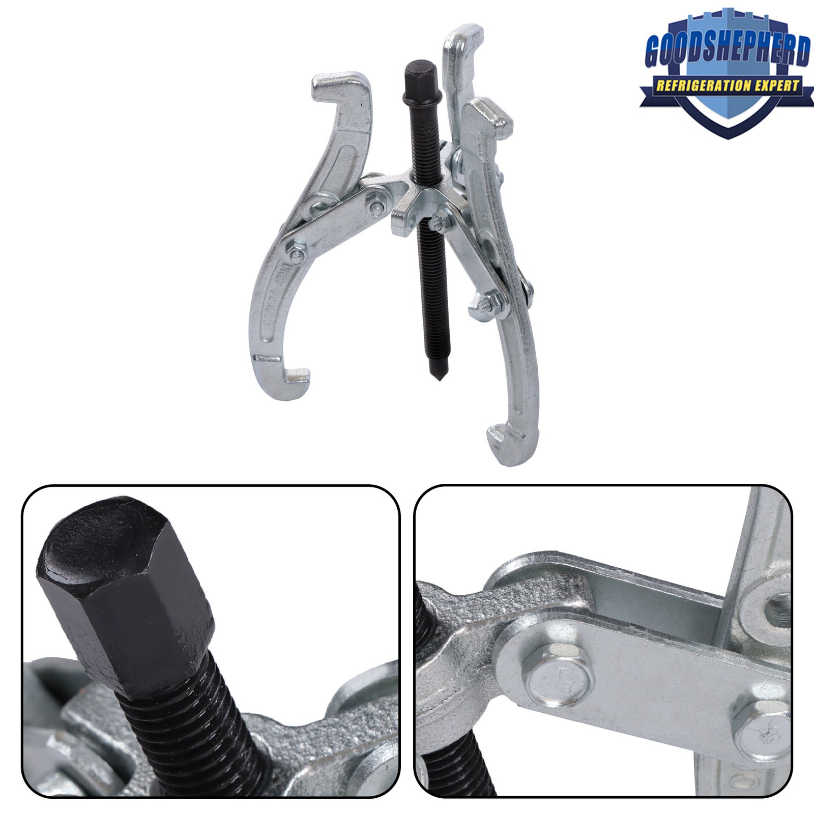 Heavy Duty Gear Puller Set 3 Jaw Bearing Pulley Removal Tool Kit 3″ 4″ 6″ 3PCS