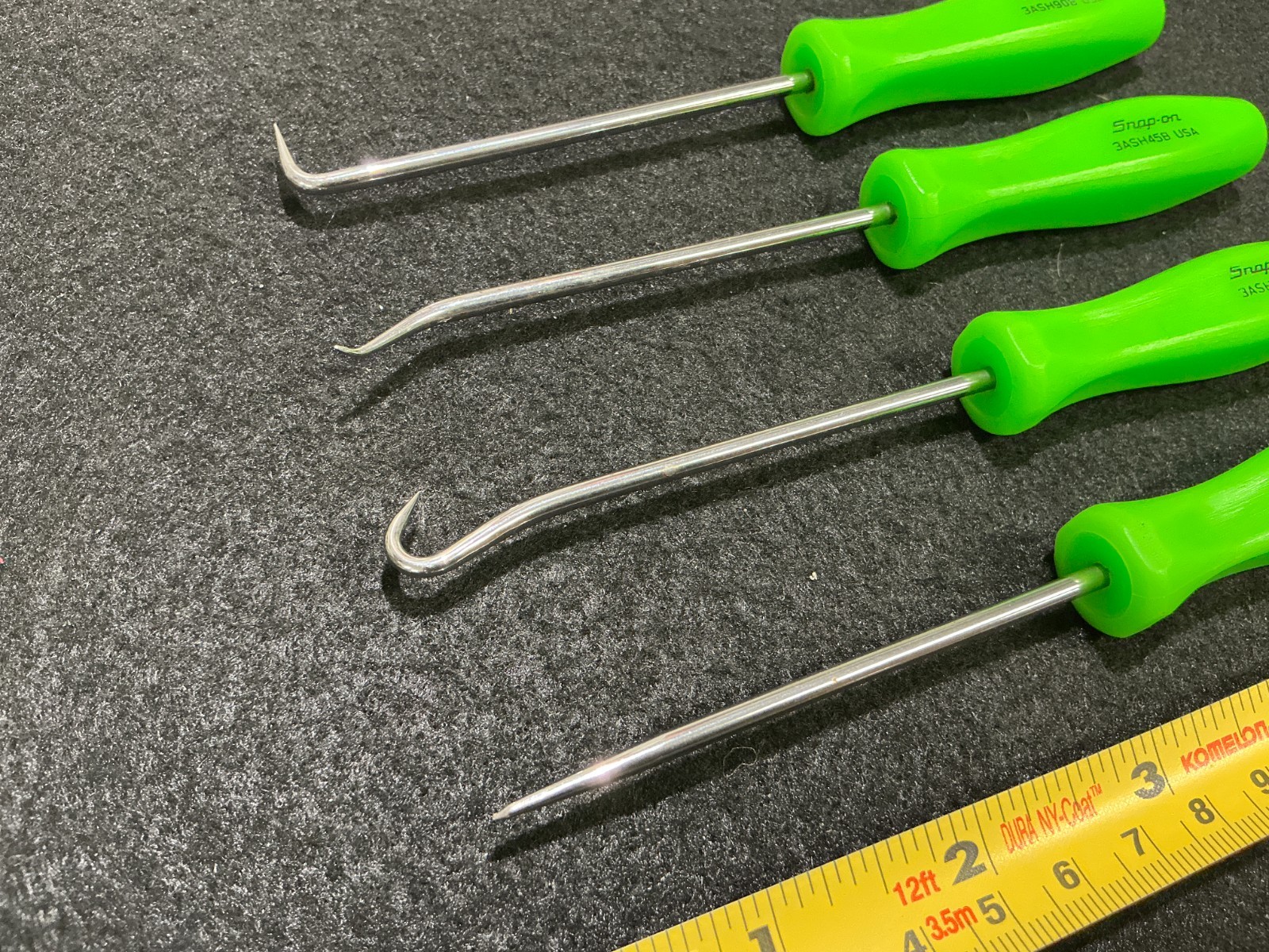 Snap-on Pick Set ASA204BG GREEN HARD HANDLES Zombie
