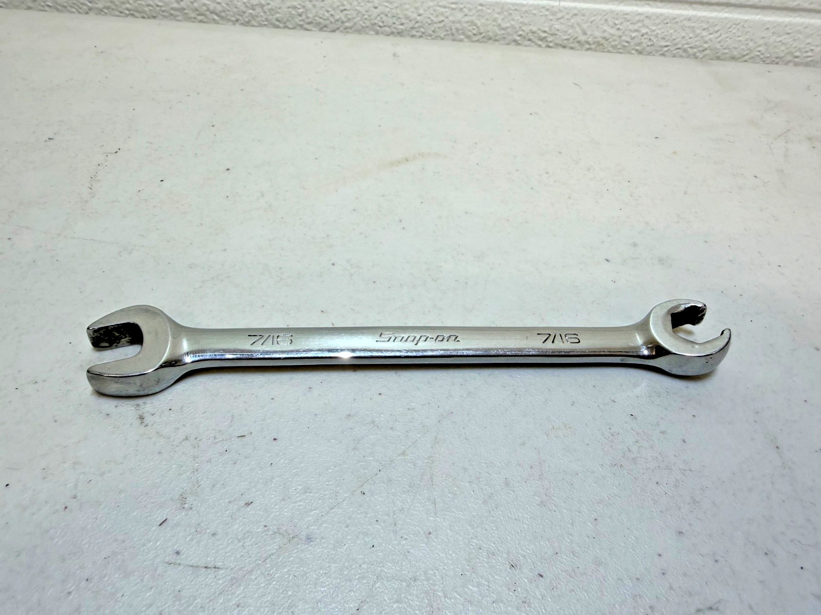 Snap On RXS14B SAE 7/16 Open End / Flare Nut Wrench Used Free Shipping
