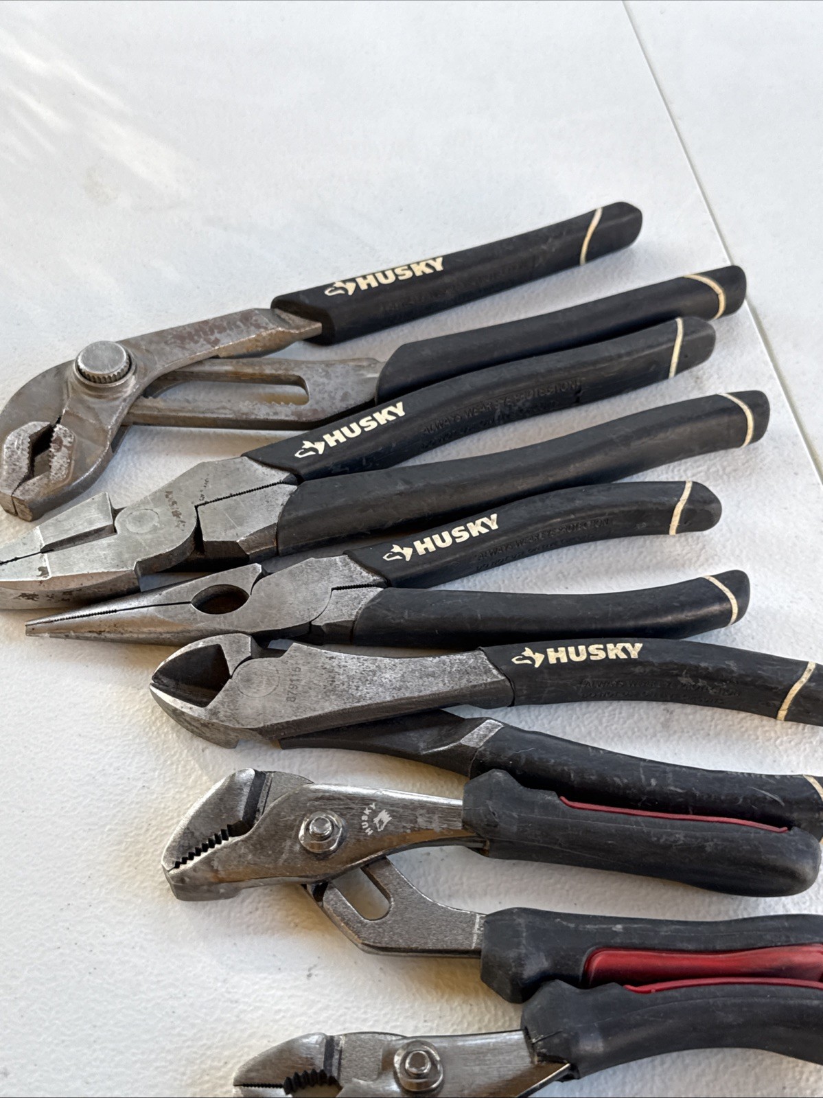 Husky Tools8pc Pliers,Needle Nose And Side Cutter Lot