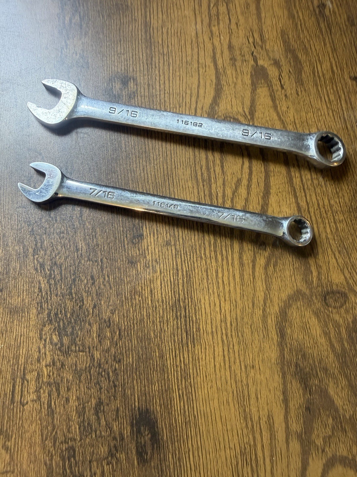 Lot of 2 GM Performance Parts Wrenches, 9/16, 7/16. Tools. Auto Car. 116182.