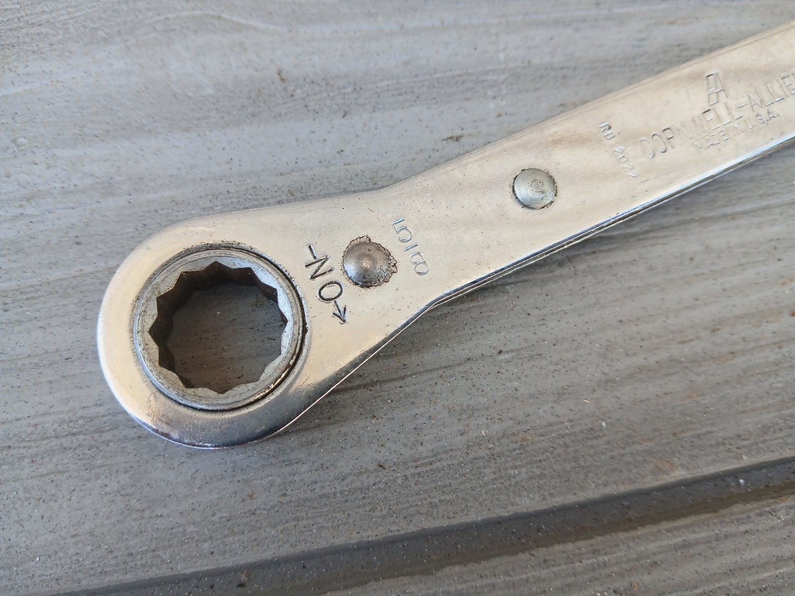 Vintage Cornwell Allied 5pc Set Standard SAE Ratcheting Double Box Wrench USA