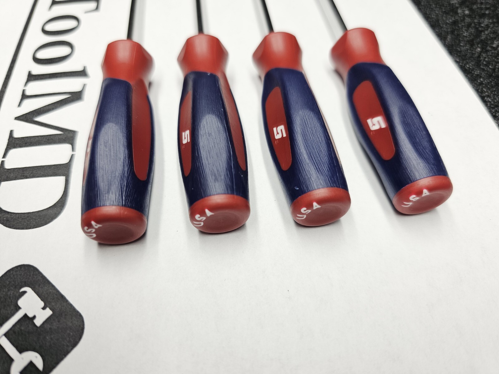 Snap-on Tools USA RARE 4pc RED WHITE & BLUE Mini Awl Hook Pick Set SGASA204C