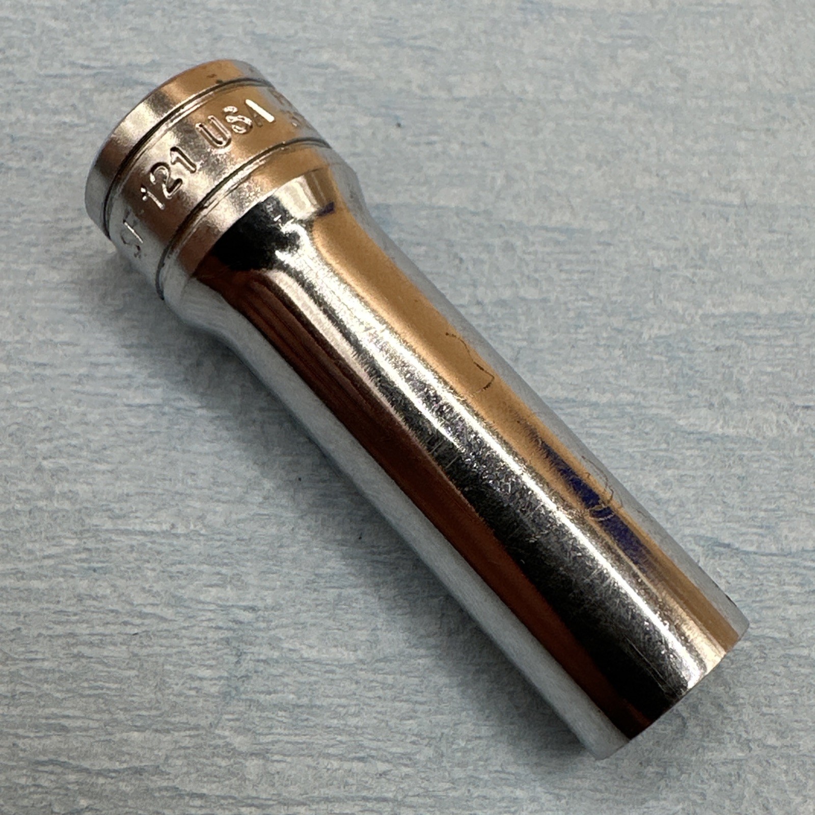Snap On Tools 3/8” Drive 12 Point 3/8” SAE Deep Socket SF121, USA Made