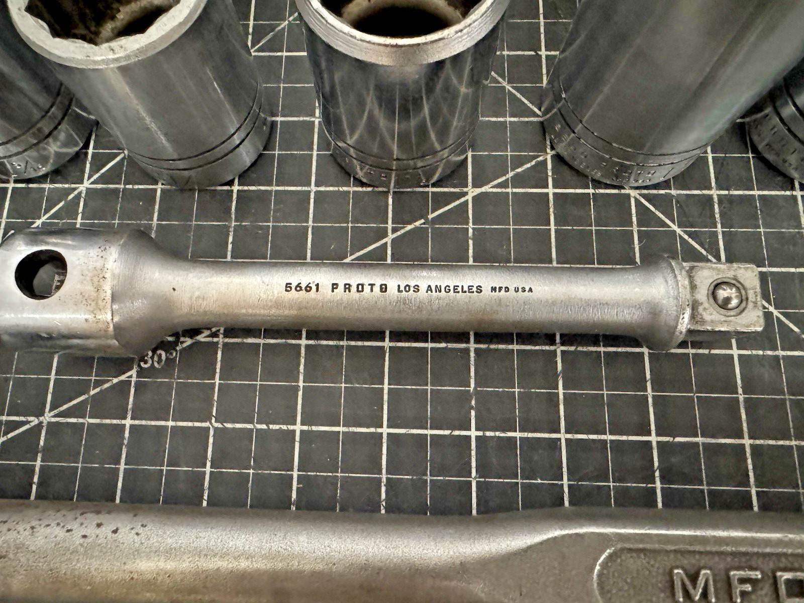 Vintage Proto / Plomb 23pc 3/4” Drive Socket Set w/ Case #5695 – 1940s-50s USA