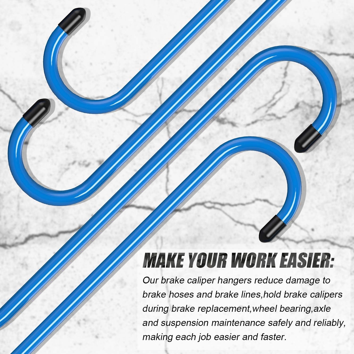 6007 Lower Control Arm Prying Tool & Brake Caliper Hook Blue Automotive Tool Use