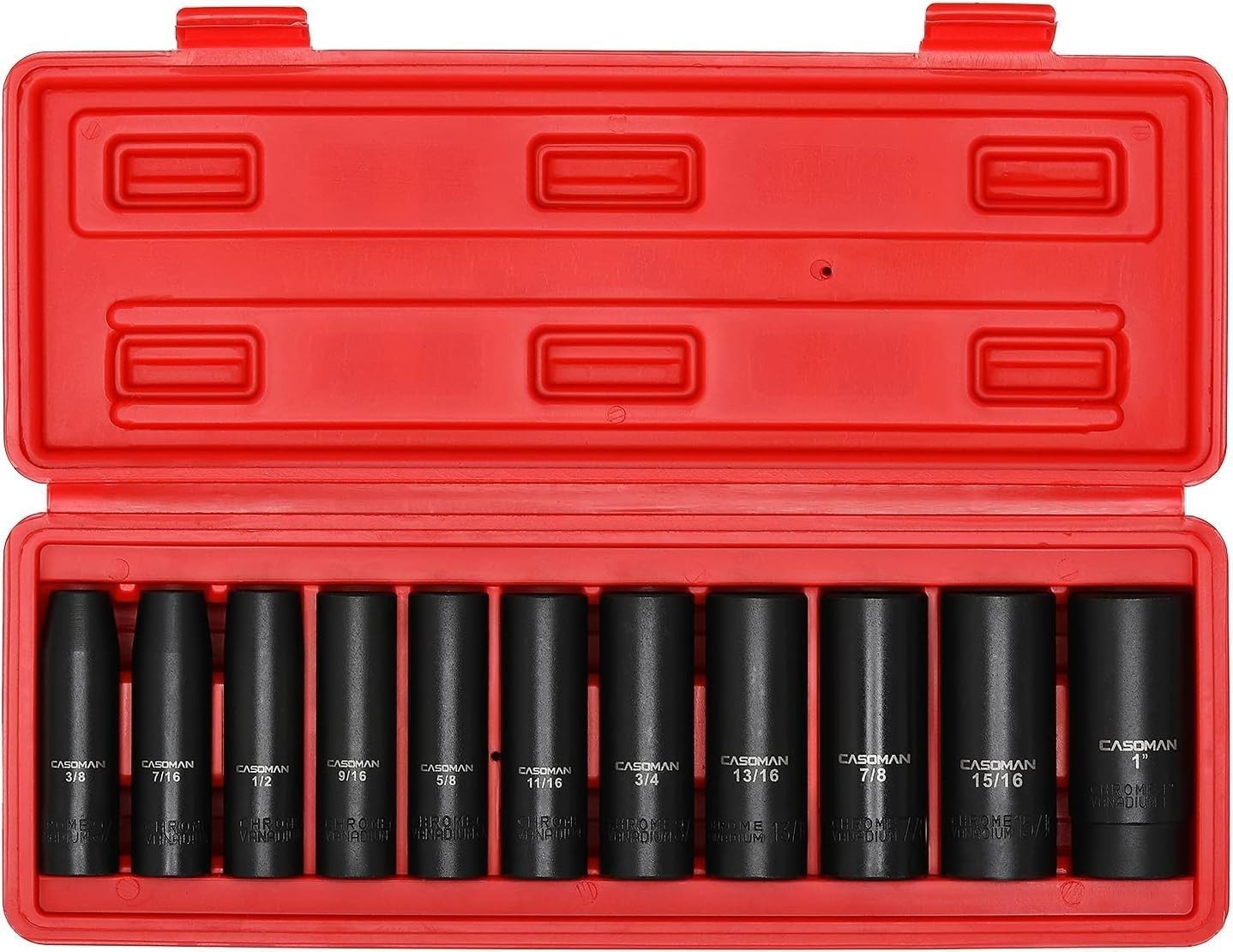 Professional Grade 11-Piece Deep Impact Socket Set – Corrosion-Resistant Finish