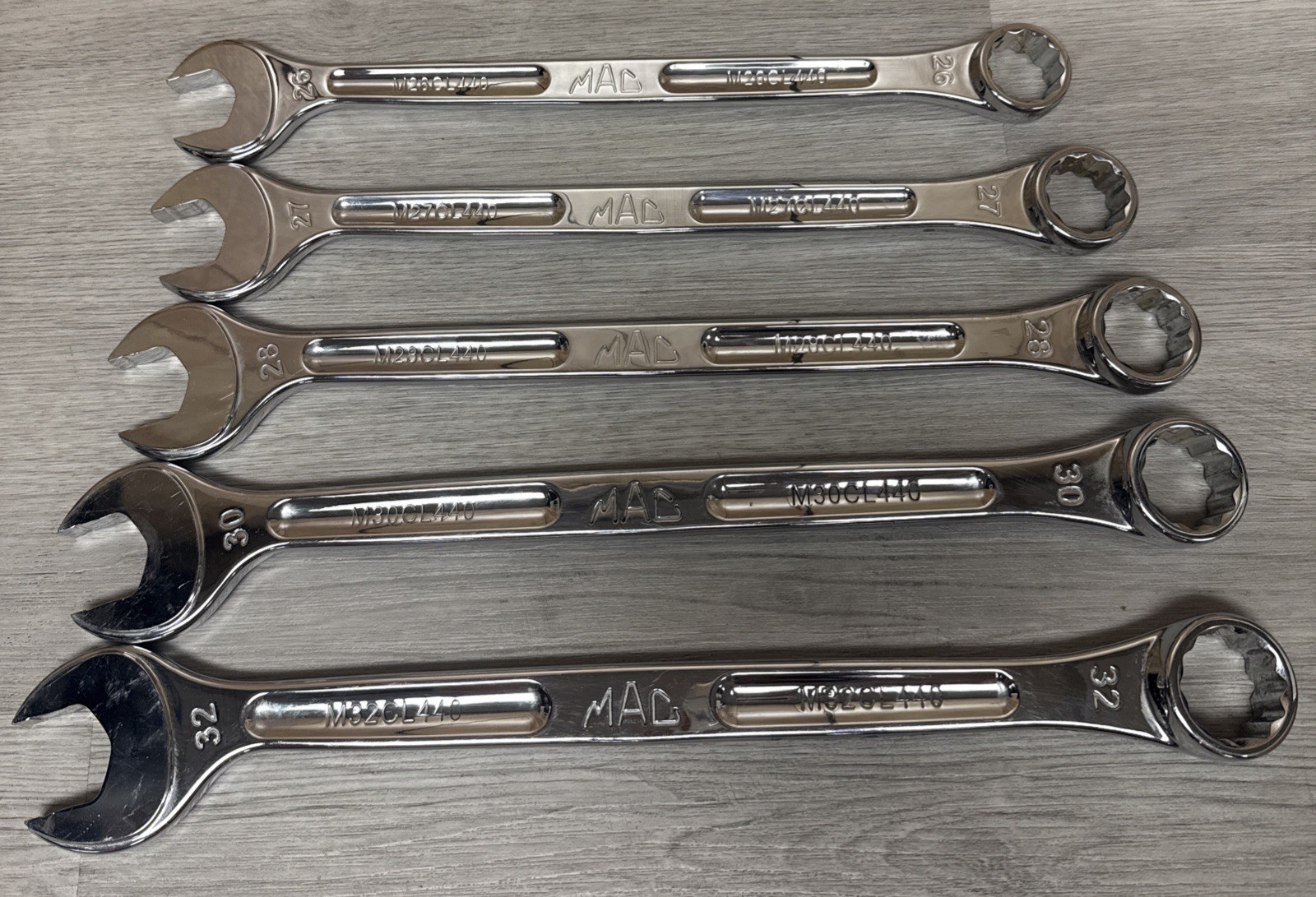 Mac – 5 Piece Wrench Set – 26mm-32mm