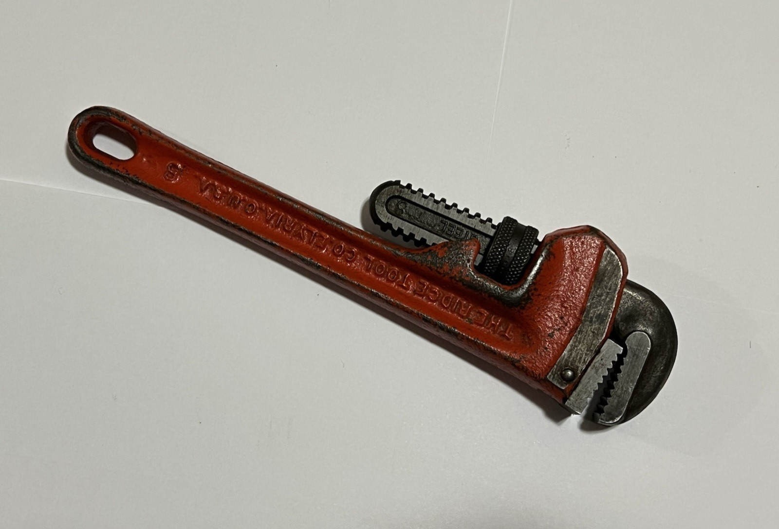 RIDGID Vintage Ridge Tool Co 8″ Heavy Duty Straight Pipe Wrench USA NICE