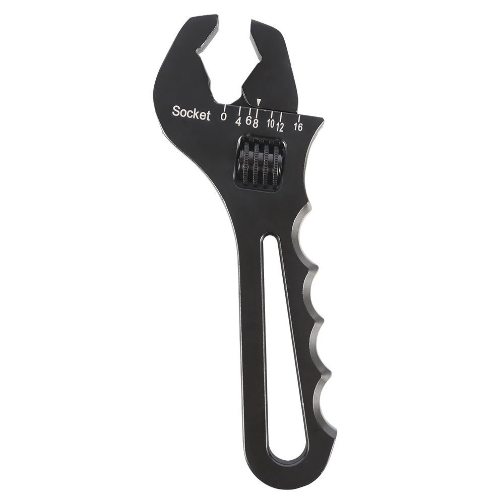 For Hose End Fitting 3AN-16AN Aluminum Black Adjustable Wrench Tool Spanner