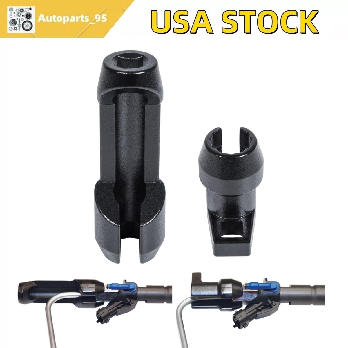 for Ford 6.7L Sl11400 Fuel Injector Socket Set 17 mm Injector Line Removal Tool