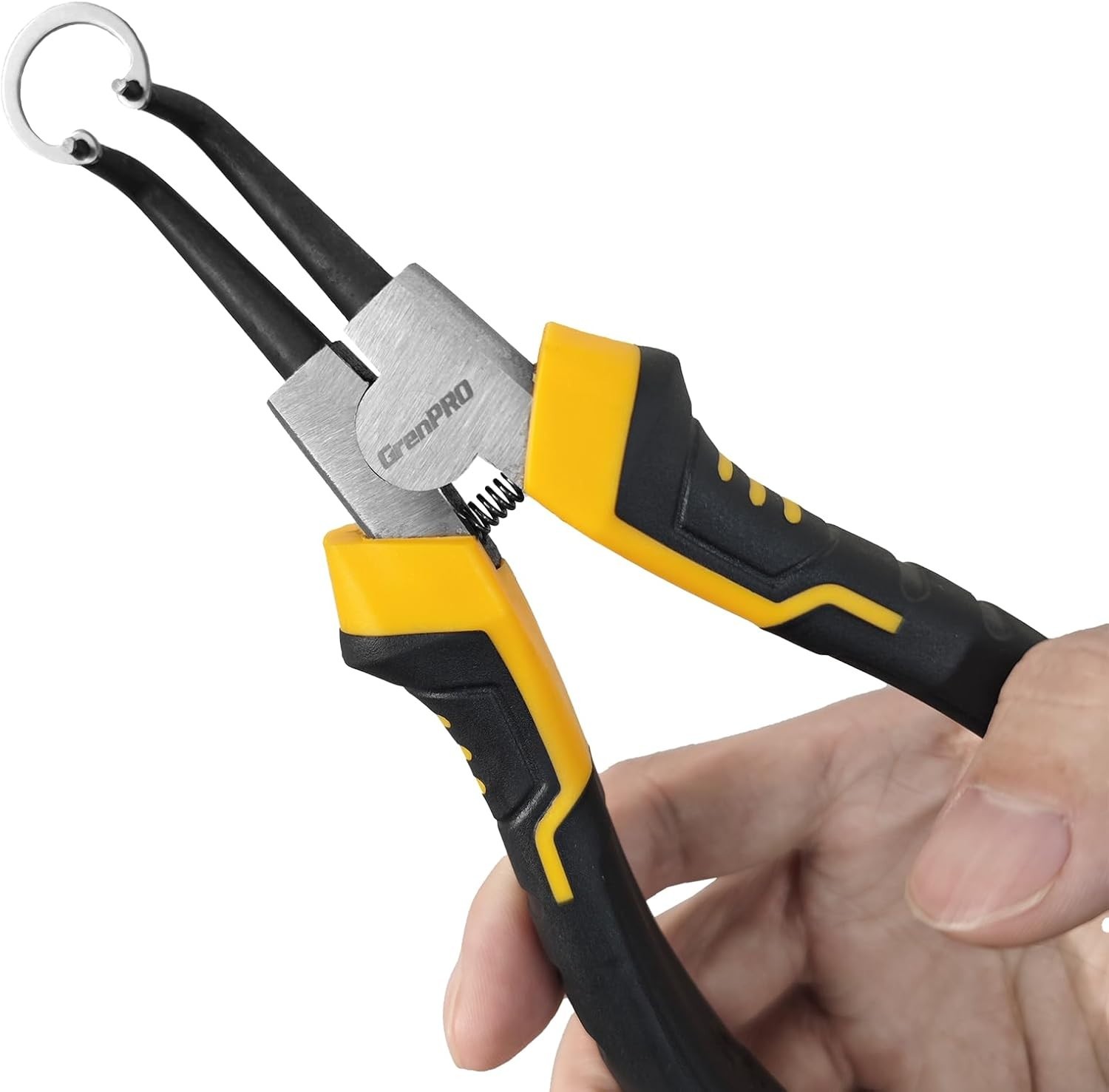 4-Piece Snap Ring Pliers Set – 7-Inch Chrome Vanadium Steel with Storage Pouch