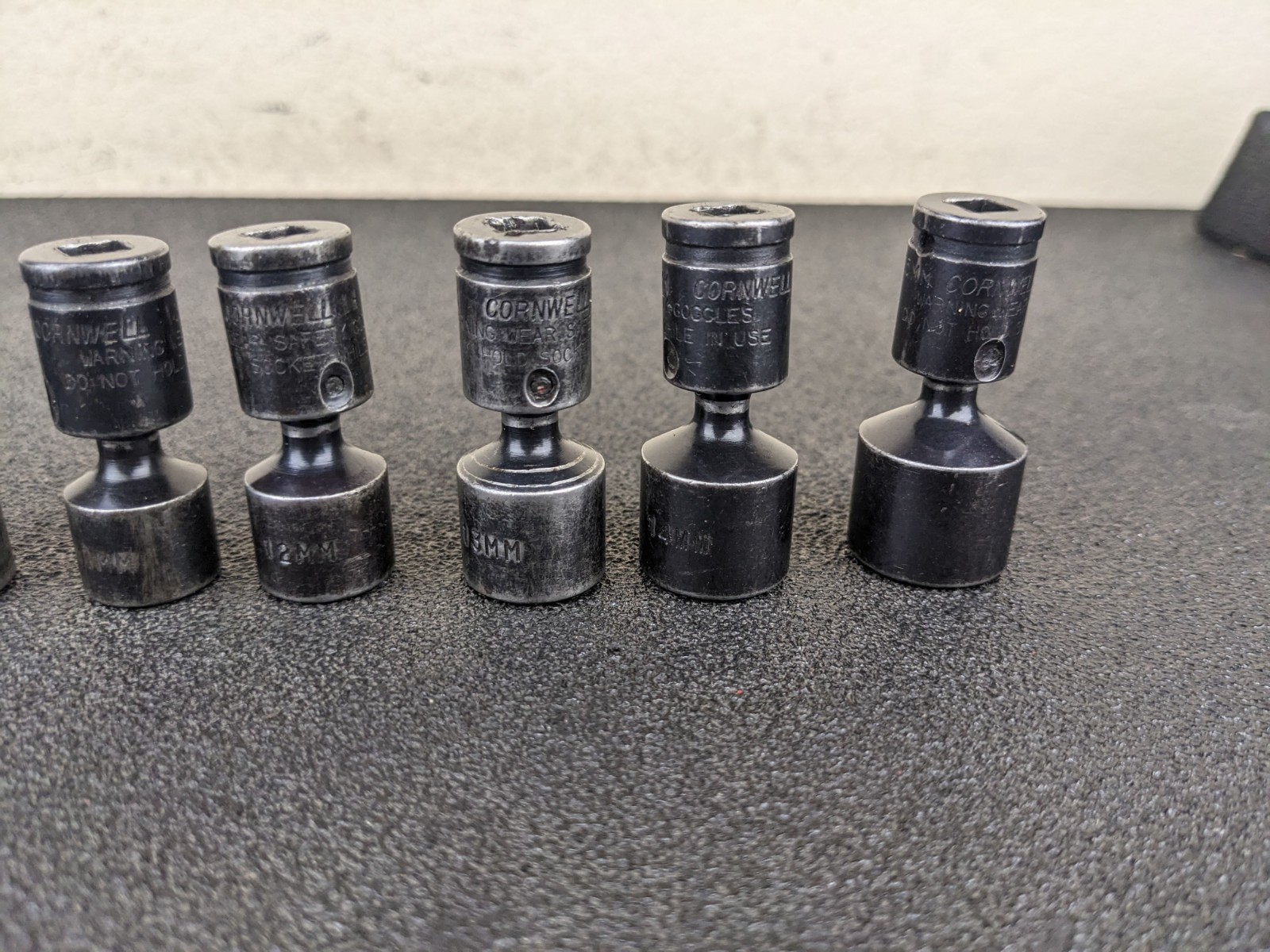#bn810 Cornwell TSMUP0212SP 11pc 1/4″ Metric Universal Socket Set 5-15mm 6 Point