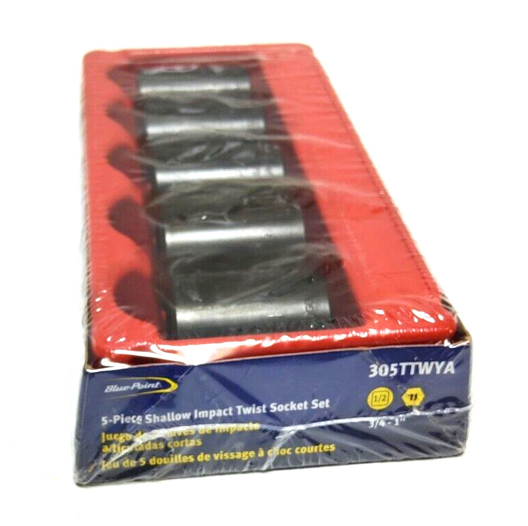 NEW Blue-point™ 305ttwya 3/4-1” Shallow Twist Impact Socket Set Sealed