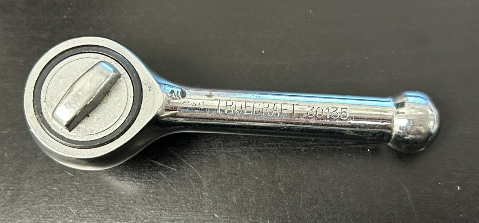 TrueCraft Tools 3/8″ Drive Chrome 4″ Stubby Ratchet 30135 Japan FREE SHIPPING📦
