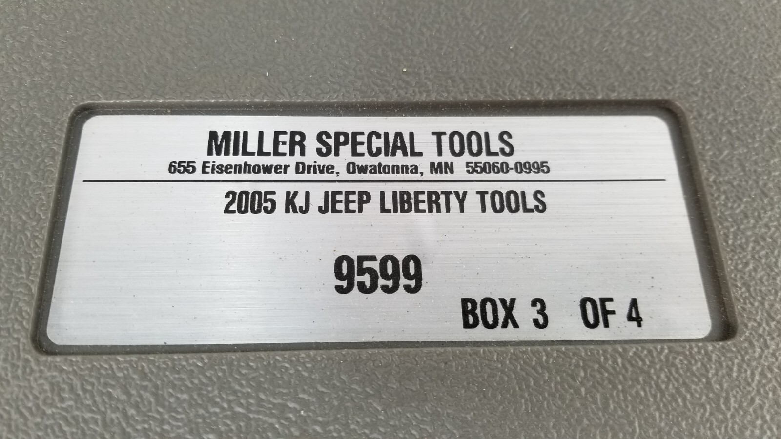 Miller 2005 KJ Jeep Liberty Special Tool Kit Set 2.8 CRD Diesel Engine 9599 9545