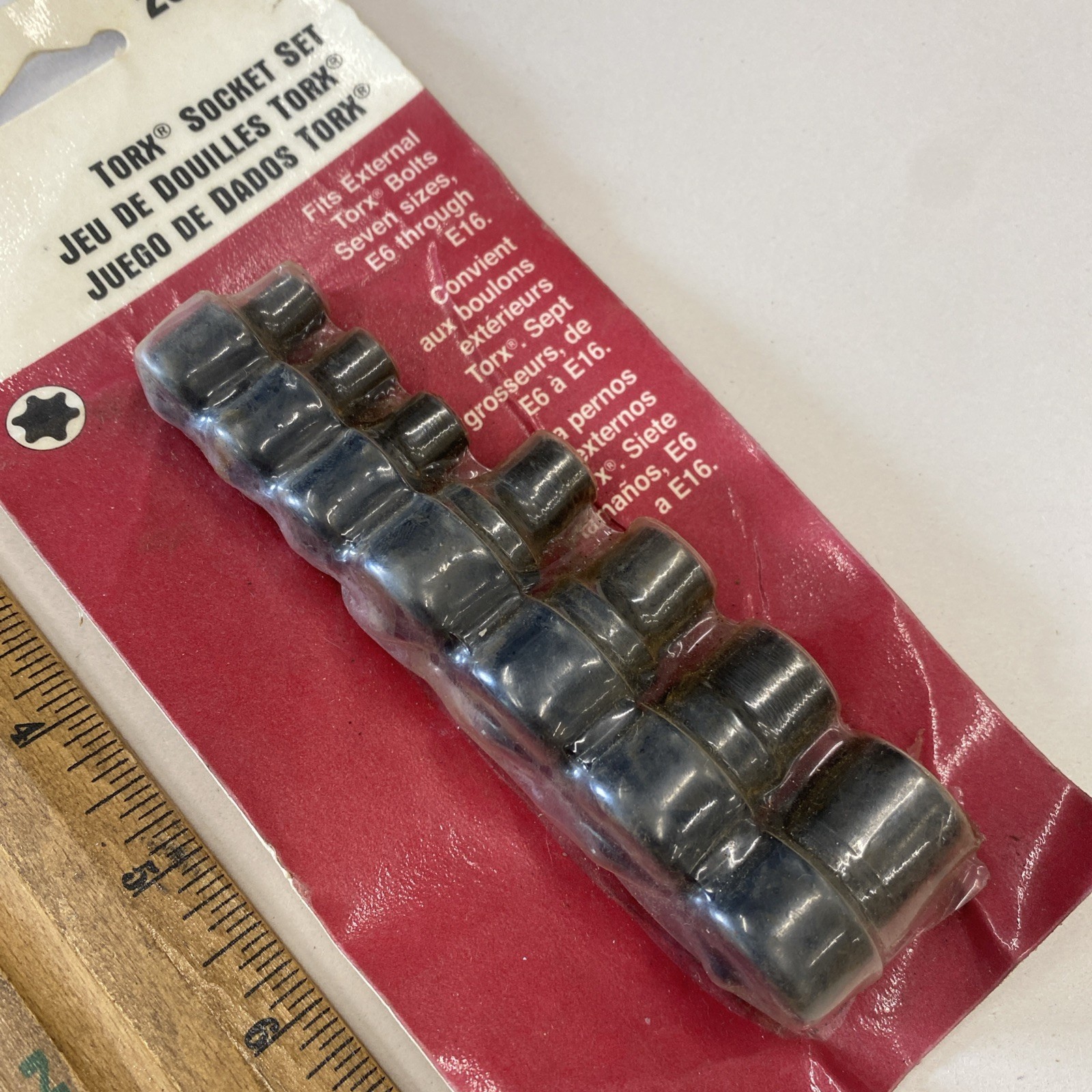 Lisle 26750 Inverted External Torx Socket Set E6 – E16, New Old Stock! M0913