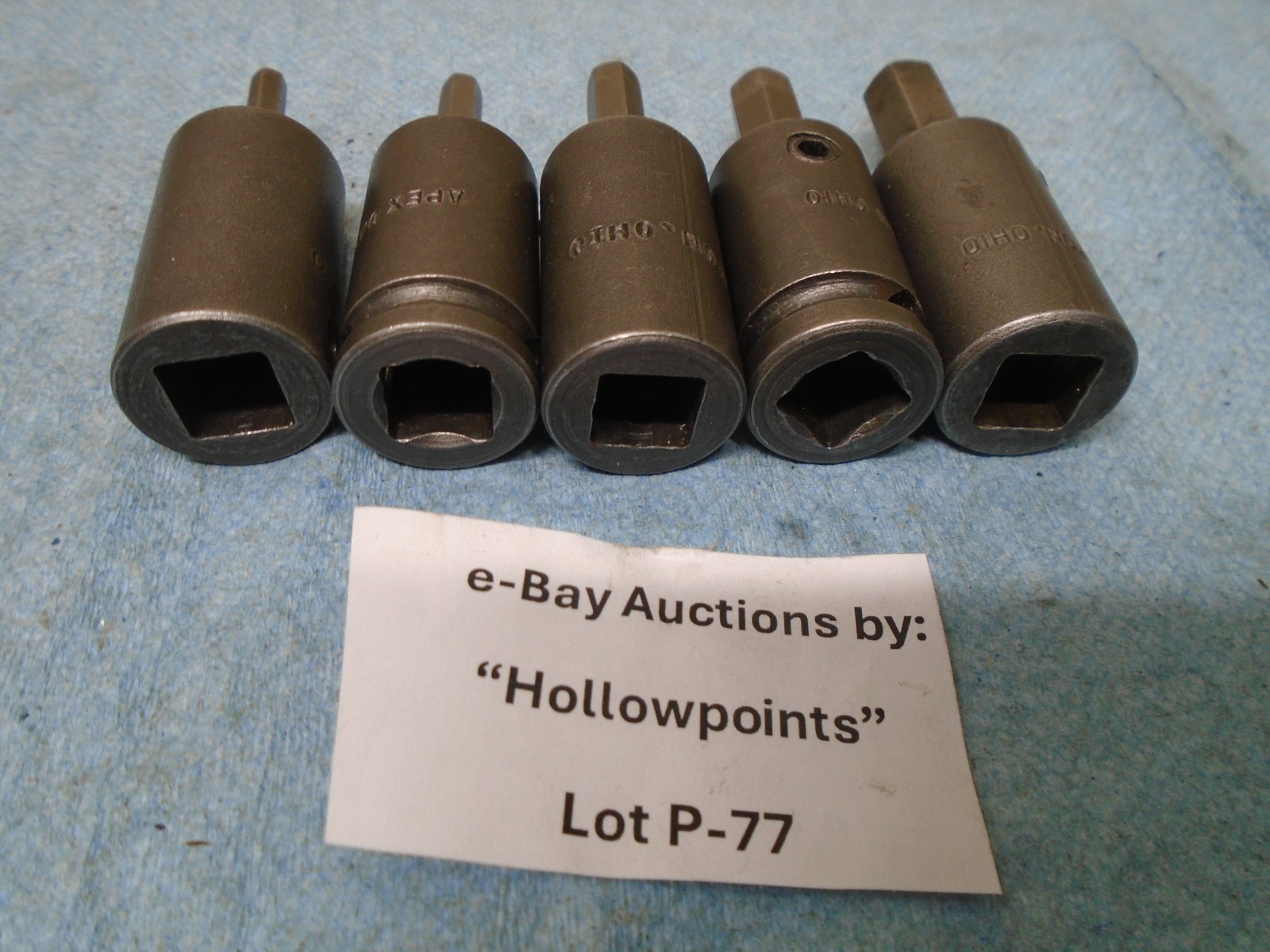 Apex Dayton O USA Impact Hex Allen Bit Set 5Pc 3/8″ Drive 5/32″ thru 3/8″ P77
