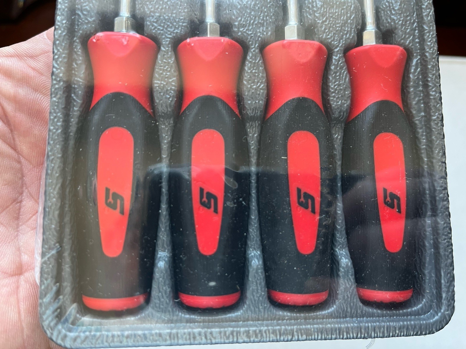 Snap On Torx 4 Mini Tip Screwdriver Set With Storage T8 T10 T15 T20 In Red