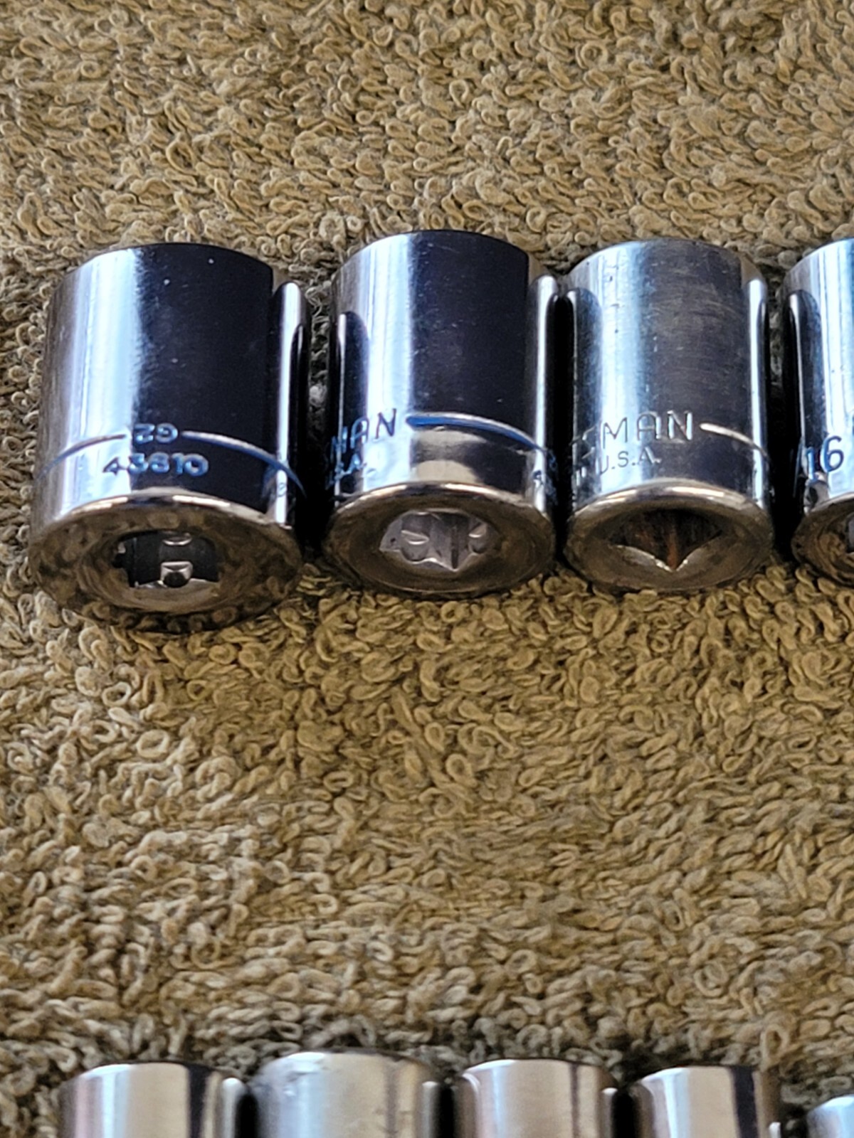 15 Craftsman 9/16″ to 5/32″ Sae Socket Set 1/4″ Drive G2 USA
