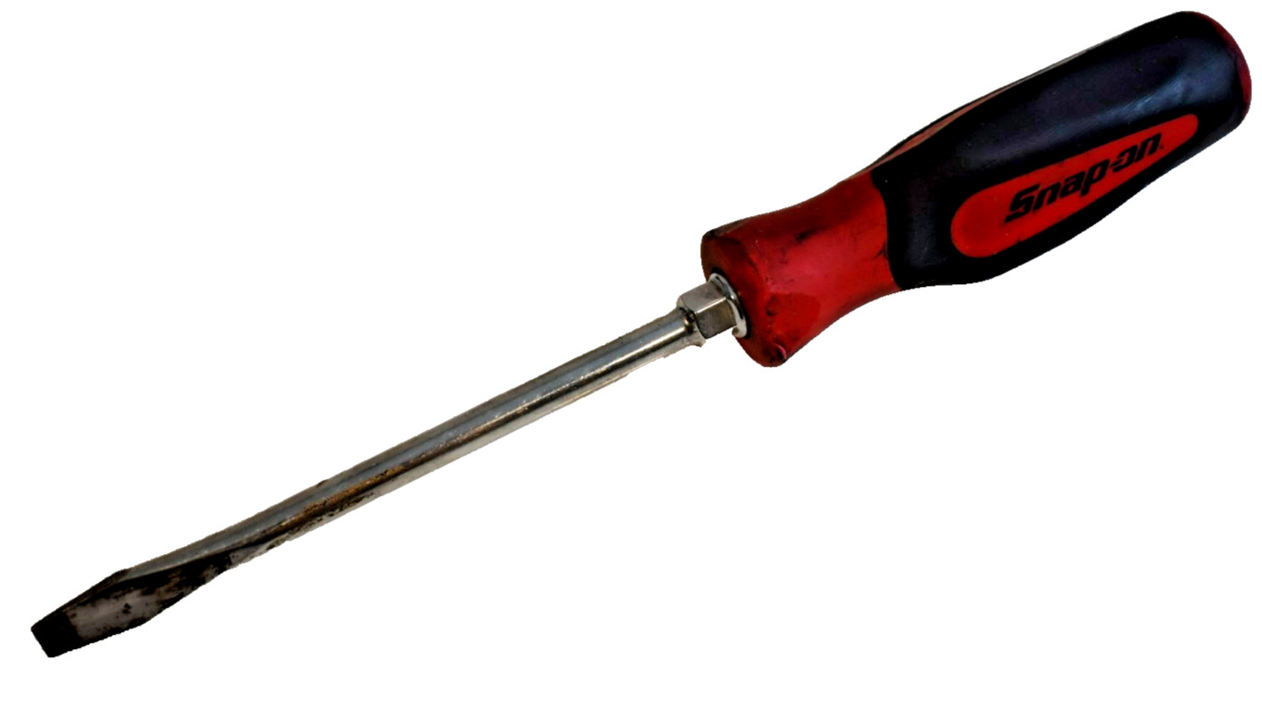 Snap-on Tools SGD6B 5/16″ Tip Soft Grip Flat Head Screwdriver RED HANDLE USA