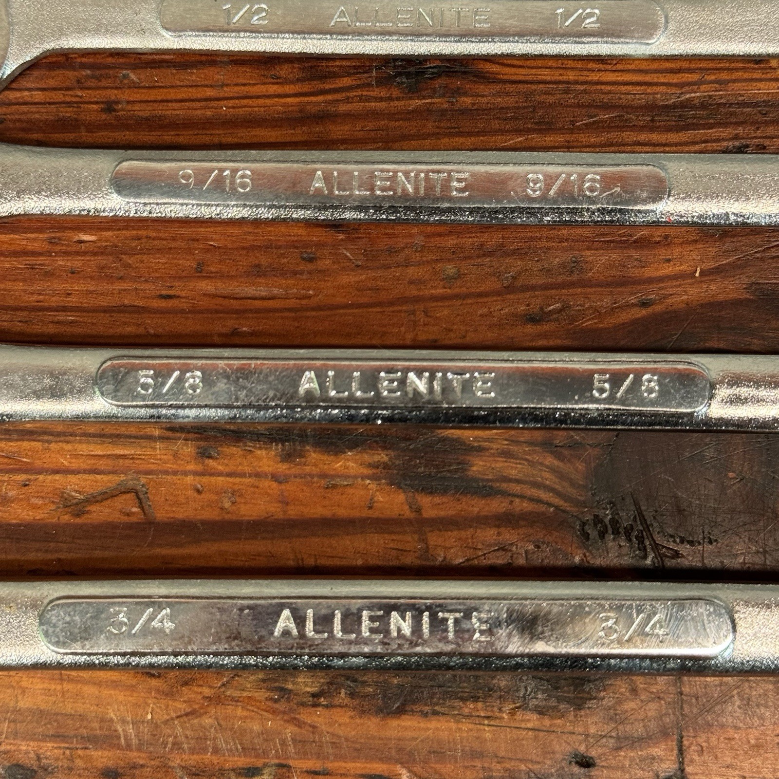 (5) Allenite FLEX WRENCH SOCKET SET SAE 12 PT Japan 3/8 1/2 9/16 5/8 3/4 Lot
