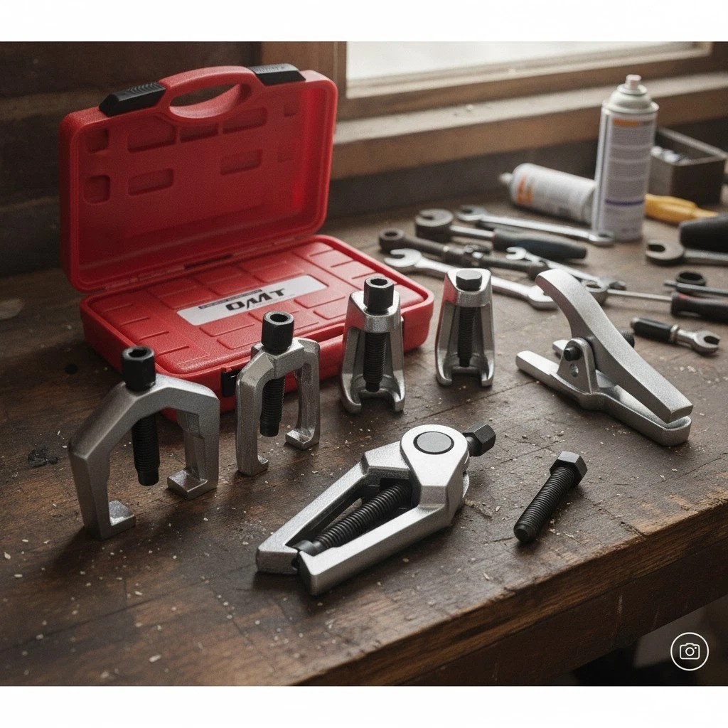 OMT 5-in-1 Pitman Arm Puller & Tie Rod End Tool Set – Ultimate Mechanic’s Kit