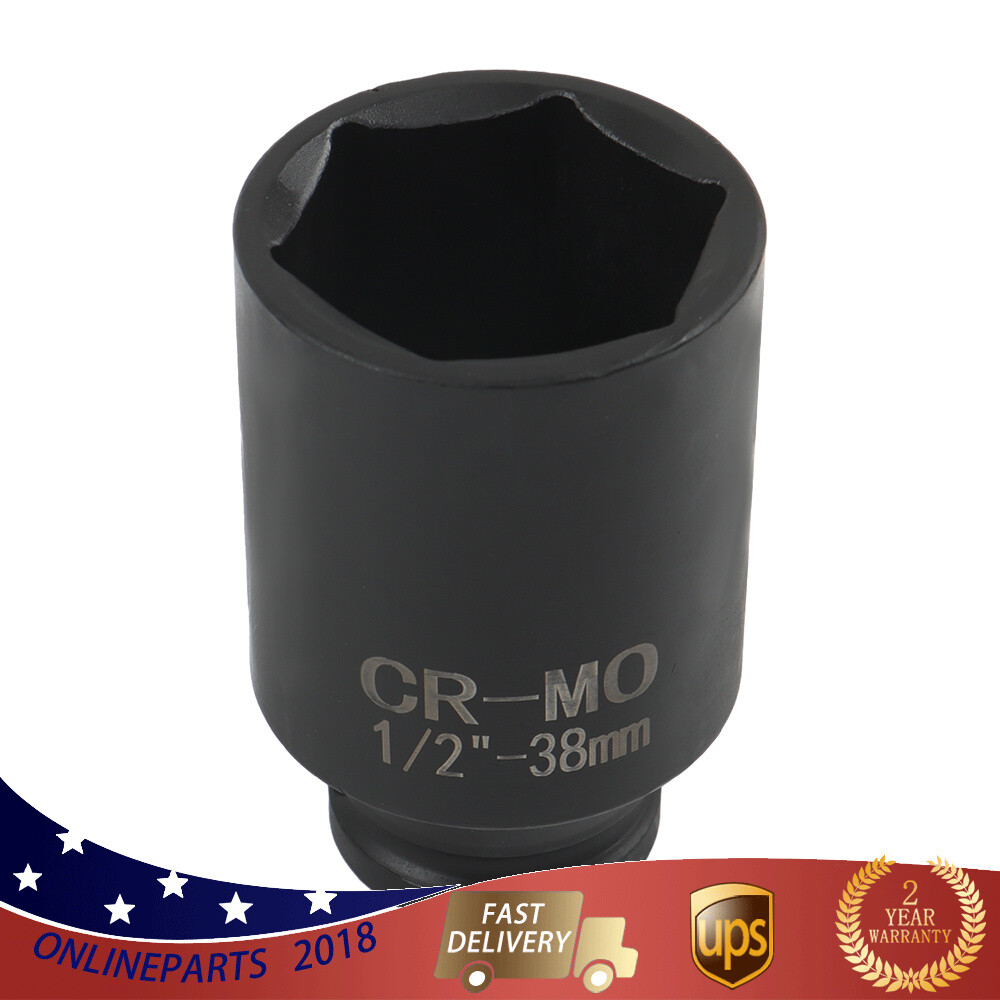 1/2″ Drive Metric Axle Hub Nut Socket 29-38mm 9Pcs Deep Impact Socket Set