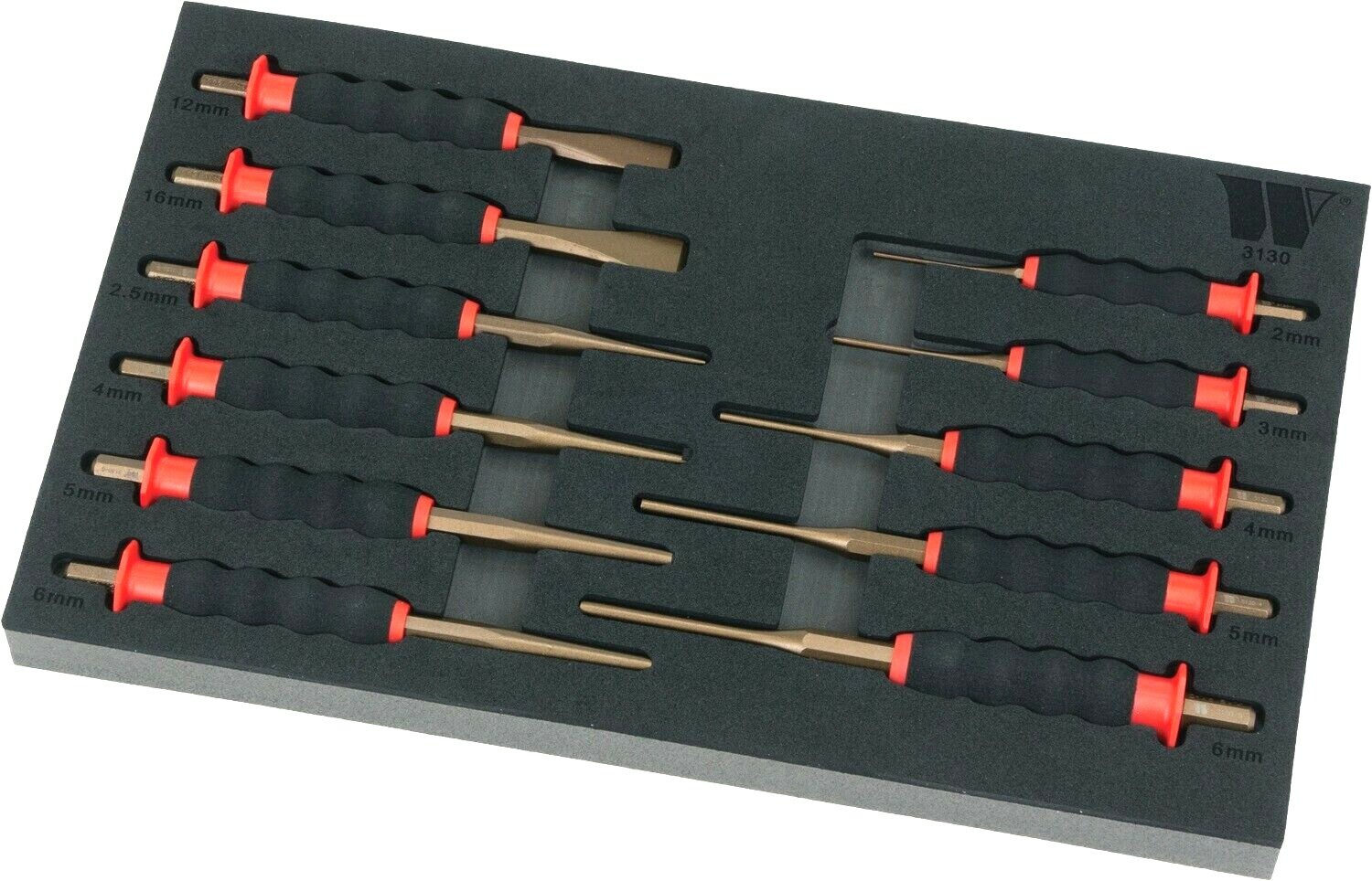 Welzh Werkzeug Punch and Chisel Master Set 11-Piece (HIGH GRADE STEEL) 3130-WW