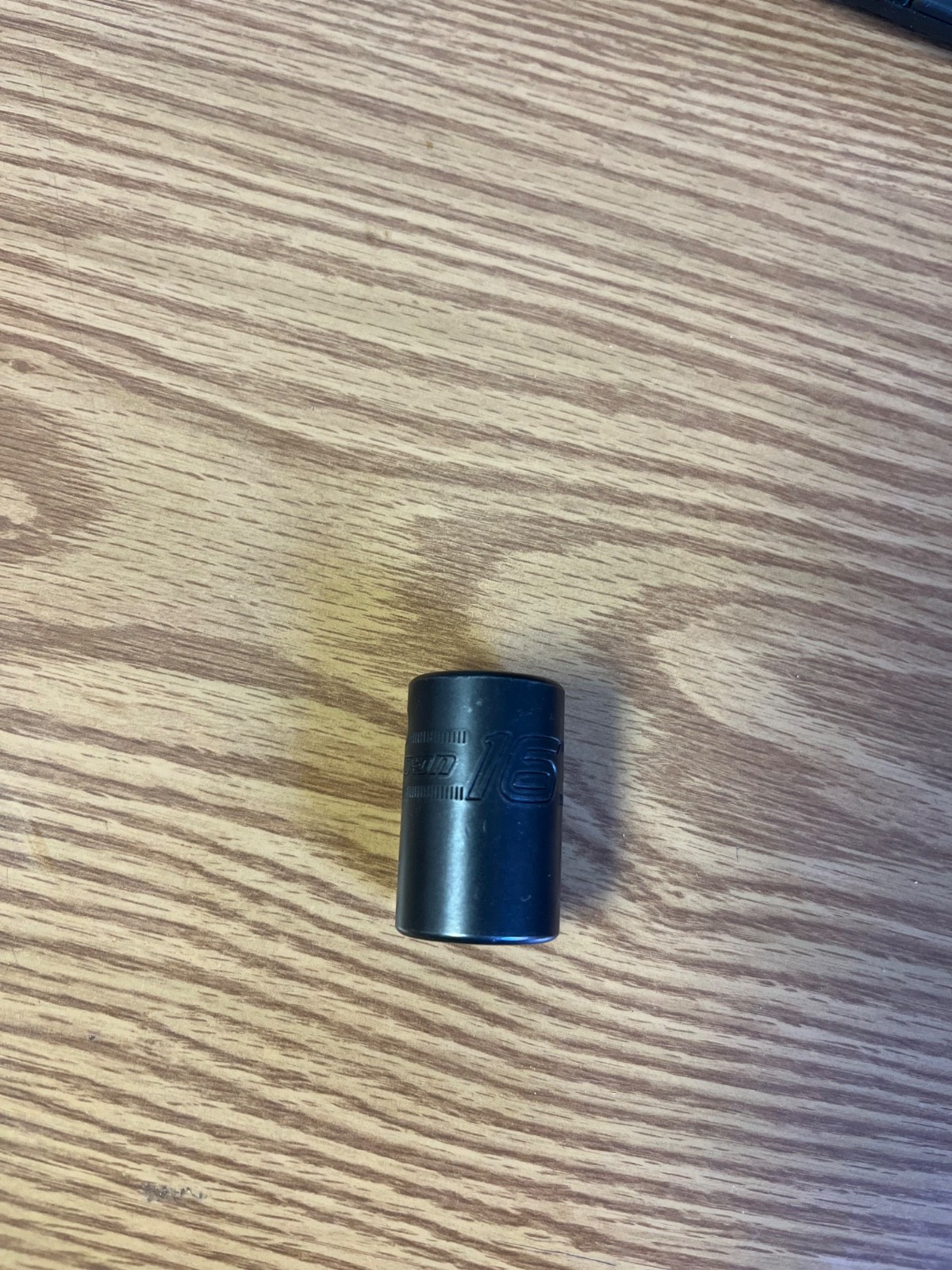 SNAP ON – IMM160A – 1/2 DRIVE 16MM IMPACT SOCKET SHALLOW SIX POINT- LOC#191