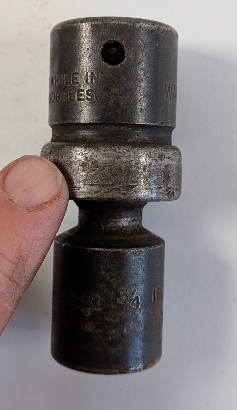 Snap-on 1/2″ drive 3/4″ SAE 6 Point Impact Swivel Socket IPL24
