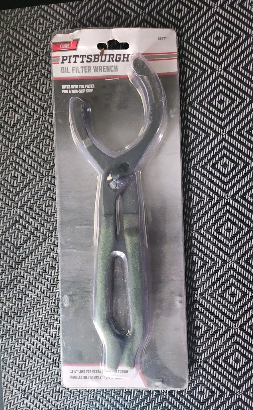 Pittsburgh Oil Filter Pliers 61477 11-3/4″ L x 2″ To 4-1/4″ Capacity Tool