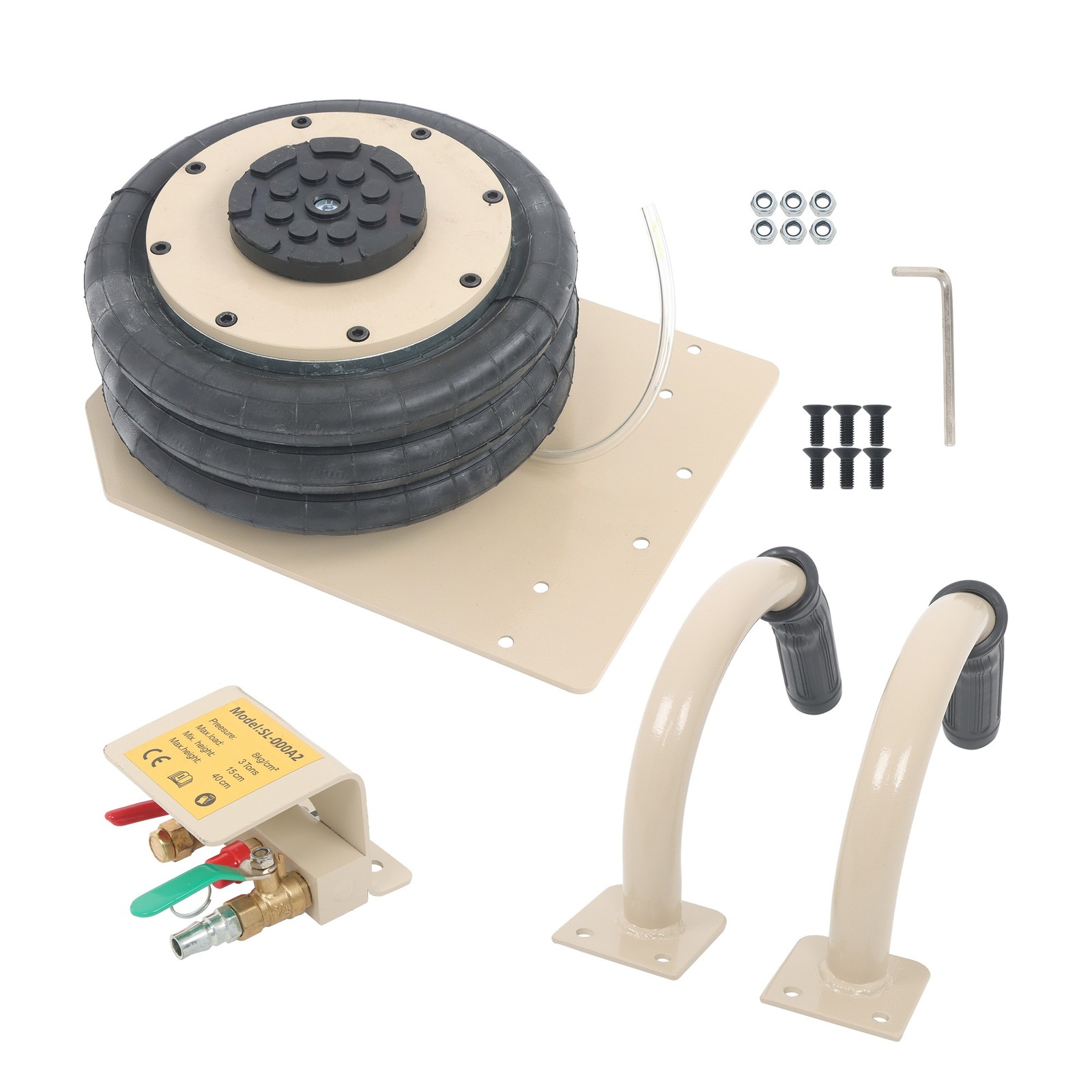 3 Ton/6600 lbs Pneumatic Jack New For Car SUV Lifting Triple Bag Air Jack