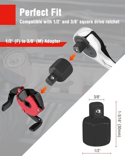 WORKPRO 2PCS Oil Filter Wrench 12″ Adjustable Plier 3-Jaw Universal Removal Tool