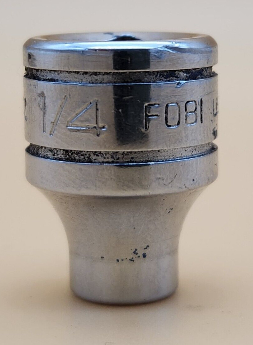 Snap-on F081 3/8″ Drive 1/4″ 12 Point Shallow Socket USA SAE