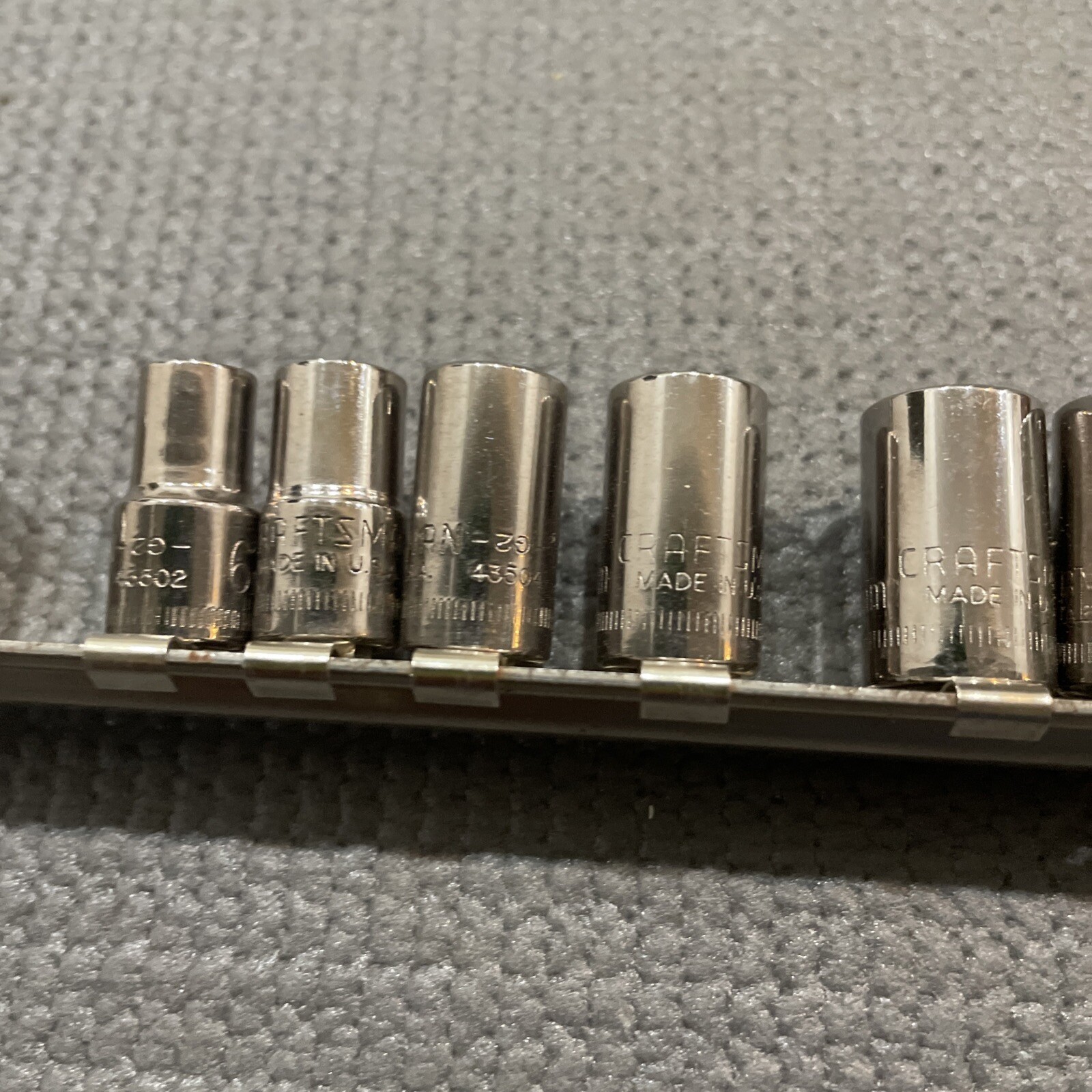 VTG CRAFTSMAN -G2- SERIES SOCKET SET 12-PIECE 1/4” DRIVE 4MM TO 14MM 6-POINT USA