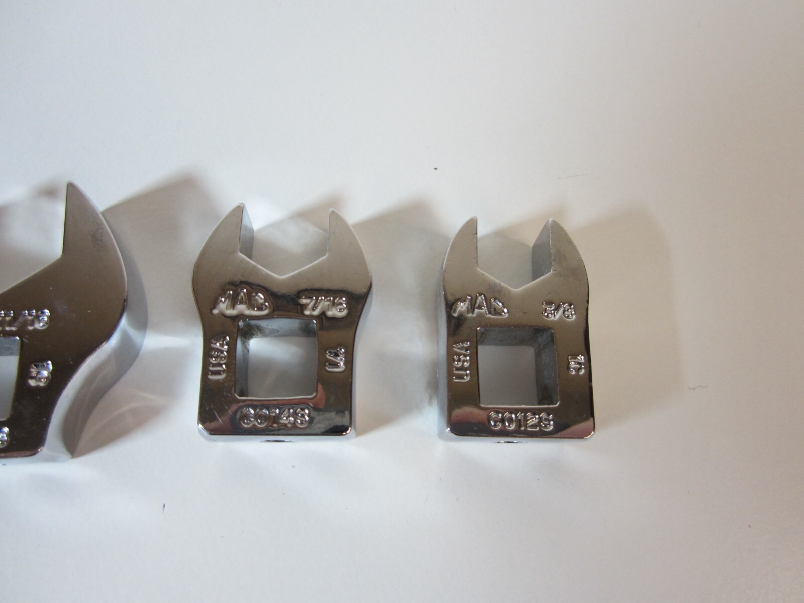 MAC TOOLS 4pc crowfoot Lot 3/8drive NEW old stock 3/8″-7/16″-11/16″-13/16″