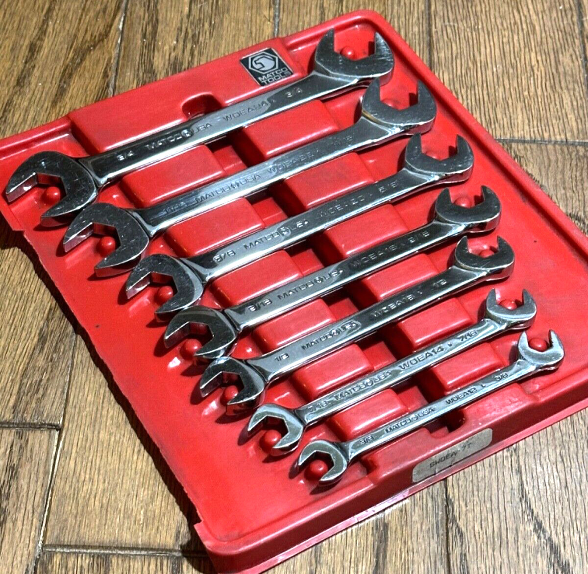 🇺🇸 Matco Tools SAE 4 Way Four Wrench Set Double Open End Offset Lot 3/8 – 3/4″