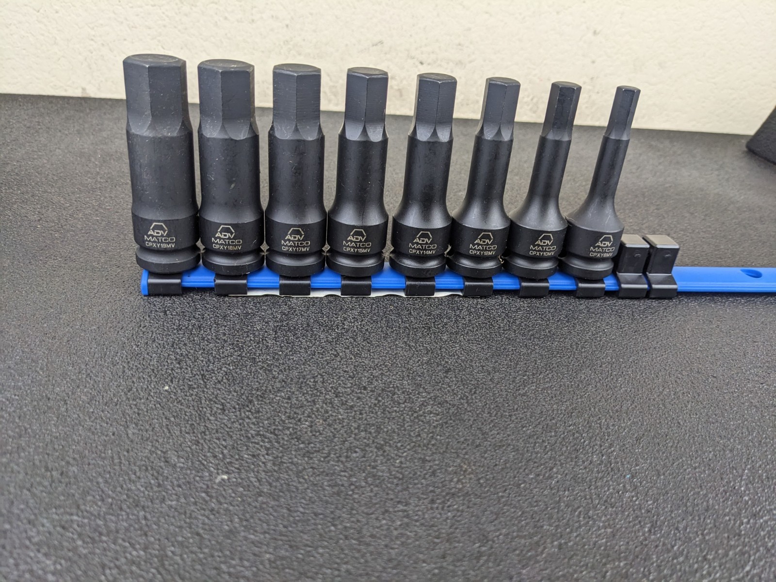 #bp107 Matco Tools NEW 1/2″ DRIVE METRIC ADV HEX BIT SOCKET SET SCPMXY10V